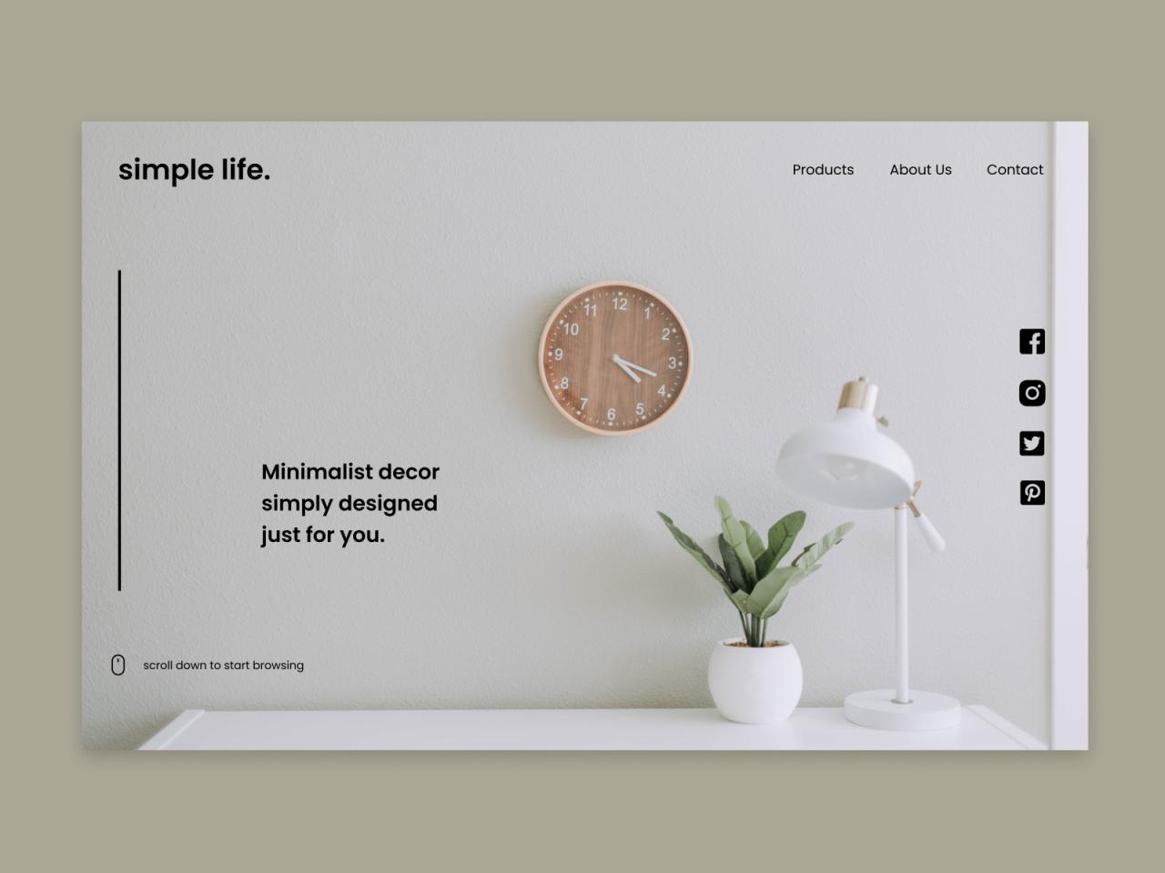Minimalist decor shop concept by Theresa on Dribbble Creating a Niche Store for Minimalist Decorations